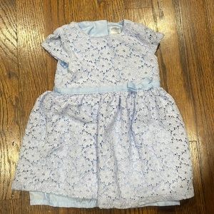 Carters Baby Blue Floral Girls Dress 6-9 Months